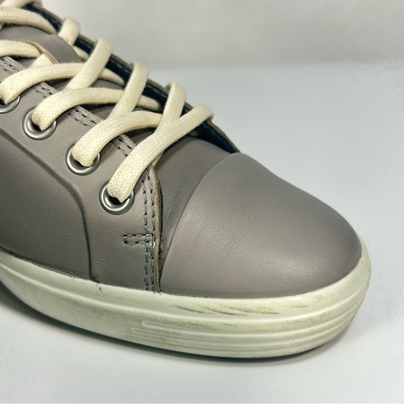 Ecco Soft 7 Oyster Grey Leather Lace-up Comfort Sneaker Shoe Casual Women’s Sz 6 - Picture 15 of 15
